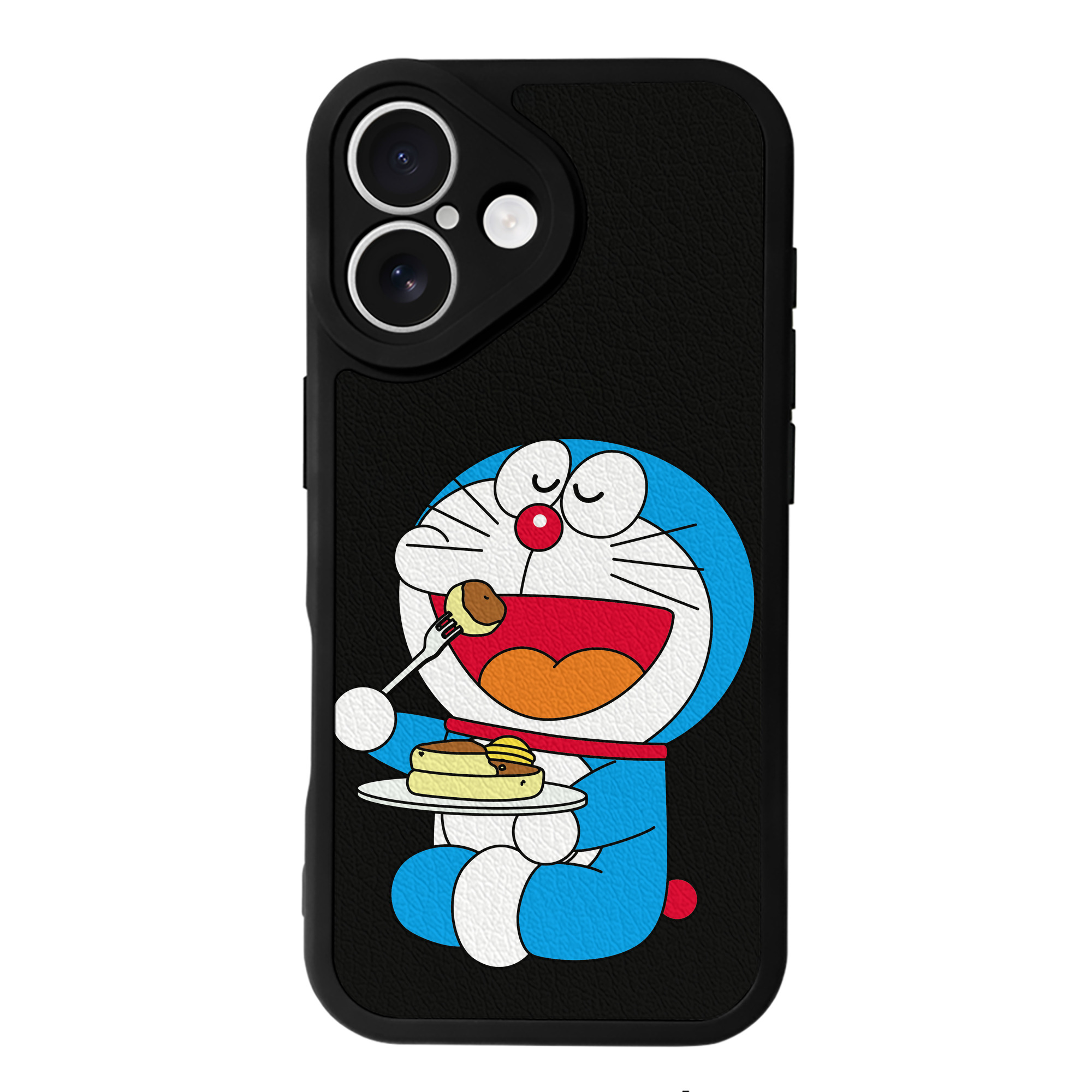 （画像用） ドラえもん Doraemon 【iPhone 16シリーズ対応】シリコンスマホケース（レザー調） 材質：シリコン